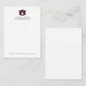 Carte De Correspondance Diplôme de l'Université d'Auburn | Auburn Tigers (Devant / Derrière)