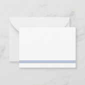 Carte De Correspondance Diplôme Letterman Bleu (Dos)