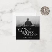 Carte De Correspondance Disparu mais pas oublié - Sombre (Devant/Arrière en situation)