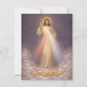 Carte De Correspondance Divine Mercy of Jesus Chaplet Prayer Religious (Devant)