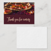 Carte De Correspondance Diwali Party - Merci pour venir (Devant / Derrière)