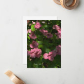 Carte De Correspondance Dogwood rose (Devant/Arrière en situation)