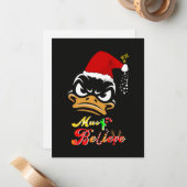 Carte De Correspondance Doit Croire Noël (Devant/Arrière en situation)