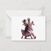 Carte De Correspondance Doit-On Danser - Design 1 (Dos)