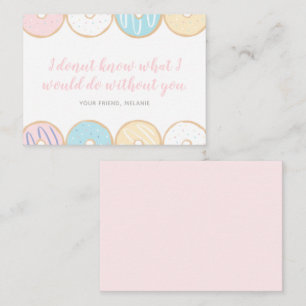 Carte De Correspondance Donut Kids Classroom Saint-Valentin