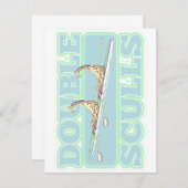 Carte De Correspondance Double crâne ramant (Devant / Derrière)