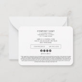 Carte De Correspondance Double-Sided Small Business Packaging Insert (Dos)