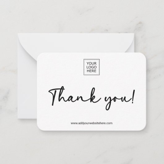 Carte De Correspondance Double-Sided Small Business Packaging Insert (Devant)