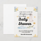 Carte De Correspondance Douces Débuts Collection de Baby Shower (Devant / Derrière)
