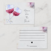 Carte De Correspondance Douche pour mariée (Devant / Derrière)