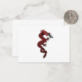 Carte De Correspondance Dragon rouge (Devant/Arrière en situation)