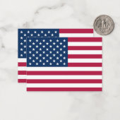 Carte De Correspondance Drapeau américain (Devant/Arrière en situation)