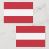 Carte De Correspondance Drapeau autrichien (Devant / Derrière)