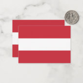 Carte De Correspondance Drapeau autrichien (Devant/Arrière en situation)