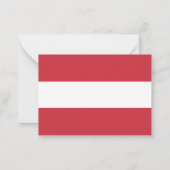 Carte De Correspondance Drapeau autrichien (Dos)