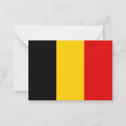 Carte De Correspondance Drapeau de Belgique (Devant)