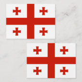 Carte De Correspondance Drapeau de Géorgie (Devant / Derrière)