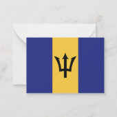 Carte De Correspondance Drapeau de la Barbade (Devant)