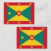 Carte De Correspondance Drapeau de la Grenade (Devant / Derrière)