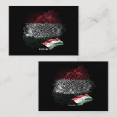 Carte De Correspondance Drapeau de la Hongrie (Devant / Derrière)