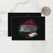 Carte De Correspondance Drapeau de la Hongrie (Devant/Arrière en situation)