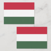 Carte De Correspondance drapeau de la Hongrie (Devant / Derrière)