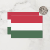 Carte De Correspondance drapeau de la Hongrie (Devant/Arrière en situation)
