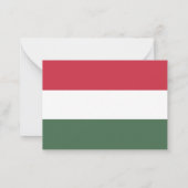 Carte De Correspondance drapeau de la Hongrie (Dos)
