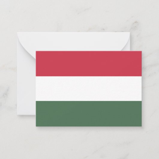 Carte De Correspondance drapeau de la Hongrie (Devant)