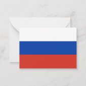 Carte De Correspondance Drapeau de la Russie (Dos)