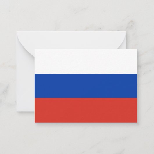 Carte De Correspondance Drapeau de la Russie (Devant)