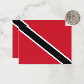 Carte De Correspondance Drapeau de Trinité-et-Tobago (Devant/Arrière en situation)