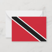 Carte De Correspondance Drapeau de Trinité-et-Tobago (Dos)