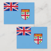 Carte De Correspondance Drapeau des Fidji (Devant / Derrière)