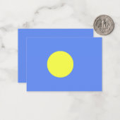 Carte De Correspondance Drapeau des Palaos (Devant/Arrière en situation)