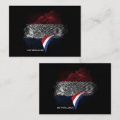 Carte De Correspondance Drapeau des Pays-Bas (Devant / Derrière)