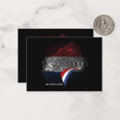 Carte De Correspondance Drapeau des Pays-Bas (Devant/Arrière en situation)
