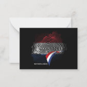 Carte De Correspondance Drapeau des Pays-Bas (Dos)