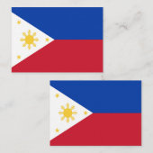 Carte De Correspondance drapeau des Philippines (Devant / Derrière)