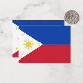Carte De Correspondance drapeau des Philippines (Devant/Arrière en situation)
