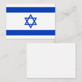 Carte De Correspondance Drapeau d'Israël (Devant / Derrière)