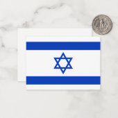 Carte De Correspondance Drapeau d'Israël (Devant/Arrière en situation)