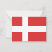 Carte De Correspondance Drapeau du Danemark (Dos)