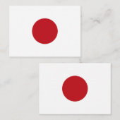 Carte De Correspondance Drapeau du Japon (Devant / Derrière)