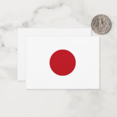 Carte De Correspondance Drapeau du Japon (Devant/Arrière en situation)