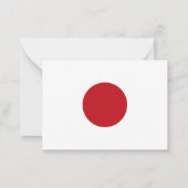 Carte De Correspondance Drapeau du Japon (Dos)