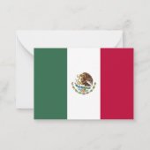 Carte De Correspondance Drapeau du Mexique (Dos)