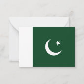 Carte De Correspondance Drapeau du Pakistan (Dos)