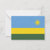 Carte De Correspondance Drapeau du Rwanda (Dos)