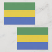 Carte De Correspondance Drapeau Gabon (Devant / Derrière)